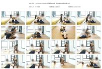 【QTGZS0939】让妹纸后手绑着拉高，保持蹲着的姿势放置