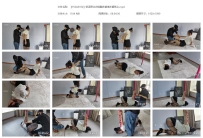 【YSSA0332】紫涵黑丝布鞋跪着倒绑在钢管上