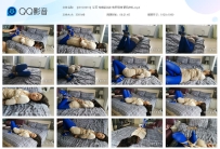 【JSYC0016】艾可 性感蓝丝袜 龟甲紧缚 驷马挣扎