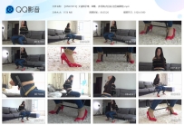 【HNSY0019】文清椅子缚，堵嘴，(牛仔裤,肉丝袜,红色高跟鞋)