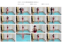 【XSS0038】素素圣诞装的捆绑放置，脚尖顶地