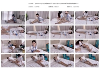 【MMZ0029】订拍颜值模特桃子～挣扎女调女灰丝自缚床缚口...