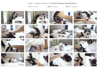 【LJYMZ0021】白丝女仆爪爪，单手套拘束双电击器电击塞+电...