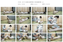 【XRYC275】朝朝白丝麻绳驷马捆绑，肌肉贴封嘴眼罩蒙眼！