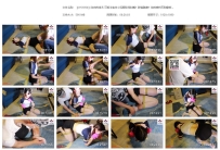 【JYSY050】自由鹰束艺 可爱学生妹小狐狸胶带封嘴！膝盖跪...