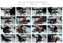 【QTGZS0476】新人欣月油亮肉丝全包头套严密封堵，蜷缩一...