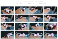 【FTYC0092】悦儿努k9训练 把悦儿努四肢犬缚，塞入电动丫具...