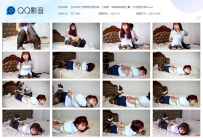 【CLZ045】思思黑丝职业装，小短裙，密密麻麻的绑上脚，...