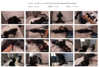 【MJN0004】JIOJIO绝色女声伪娘！胶衣K9单手套 强制分腿开口...