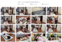 【BT0127】琪琪坐在椅子上脱了半袖和牛仔裤