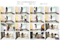 【XSS0046】素素性感灰色短裙tj 脚尖顶地