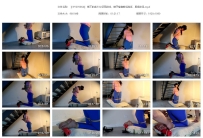 【WYSY0064】 梯下的美少女惩罚游戏，晴子瑜伽裤后高手、...