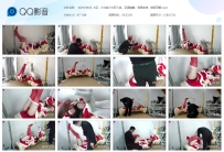 【SZY0384】小呆、小九美少女双人组，圣诞情趣，仰面连缚...