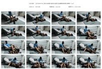 【QTGZS0742】真女与伪娘 油亮肉丝墨月全身捆绑油亮黑丝潇...