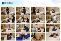 【JSYC0117】 楠楠 罕见蓝丝内衣 团缚 棉袜堵嘴
