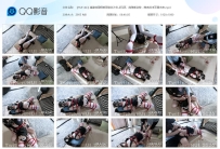 【HUI144】潼潼穿围裙被固定在沙发上玩弄，高难度姿势，...