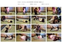 【YSSA0206】小花影牛仔裤极限驷马 马具口球堵嘴，股绳捆绑