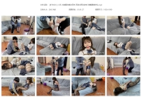 【BT0021】小艺 JK制服白裤袜日式 死库水黑丝欧式 堵嘴捆绑...