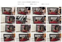 【XLGZS0014】涵涵 旗袍黑丝 K9狗笼固定 PJGC