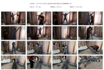 【SXYC0129】彩彩 灰色连体衣 高挑 长腿 柱子上的禁锢调叫