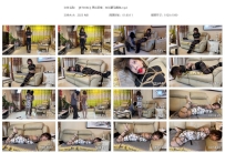 【BT0084】黑丝紧缚，白丝驷马捆绑