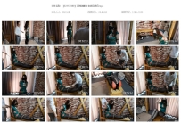 【SXYC0389】艾琳绿旗袍 老虎凳拷问