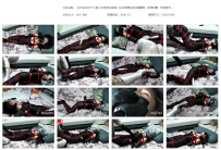 【QTGZS0477】新人欣月黑丝首秀！长发及腰全身红绳捆绑，...