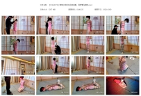 【YSSA0076】喵喵小姐姐 粉色体操服，直臂驷马捆绑